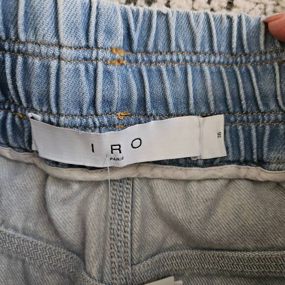 IRO Bleached Blue Denim Shorts Size 36 (US 4) - Picture 2 of 8